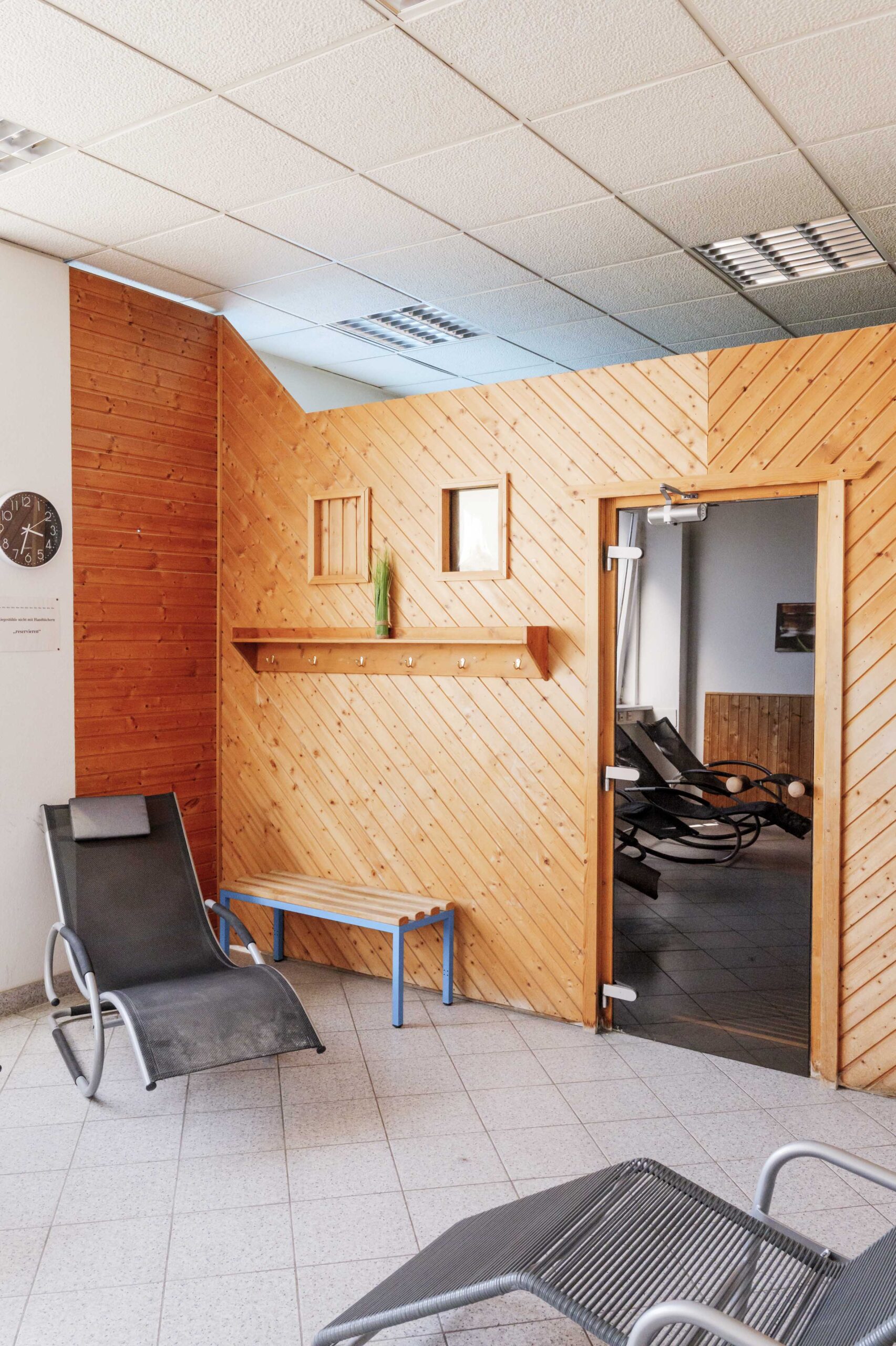 Sauna und Wellnessbereich